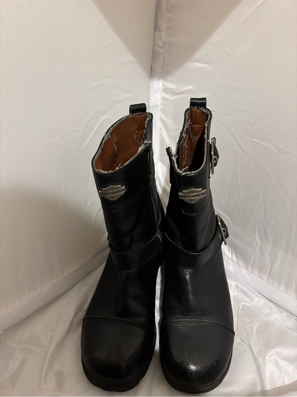 Leather Harley Davidson boots. Size 9.5